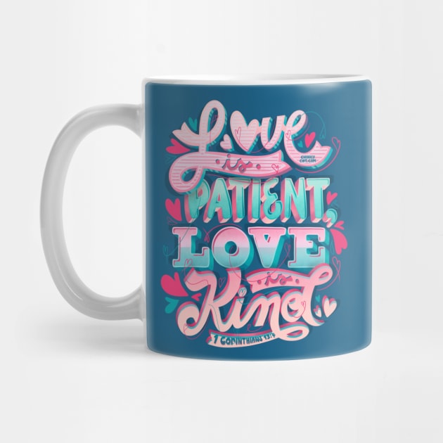 Love Patient Kind 1 Corinthians 13:4 Loving Marriage Bible by ChinkyCat